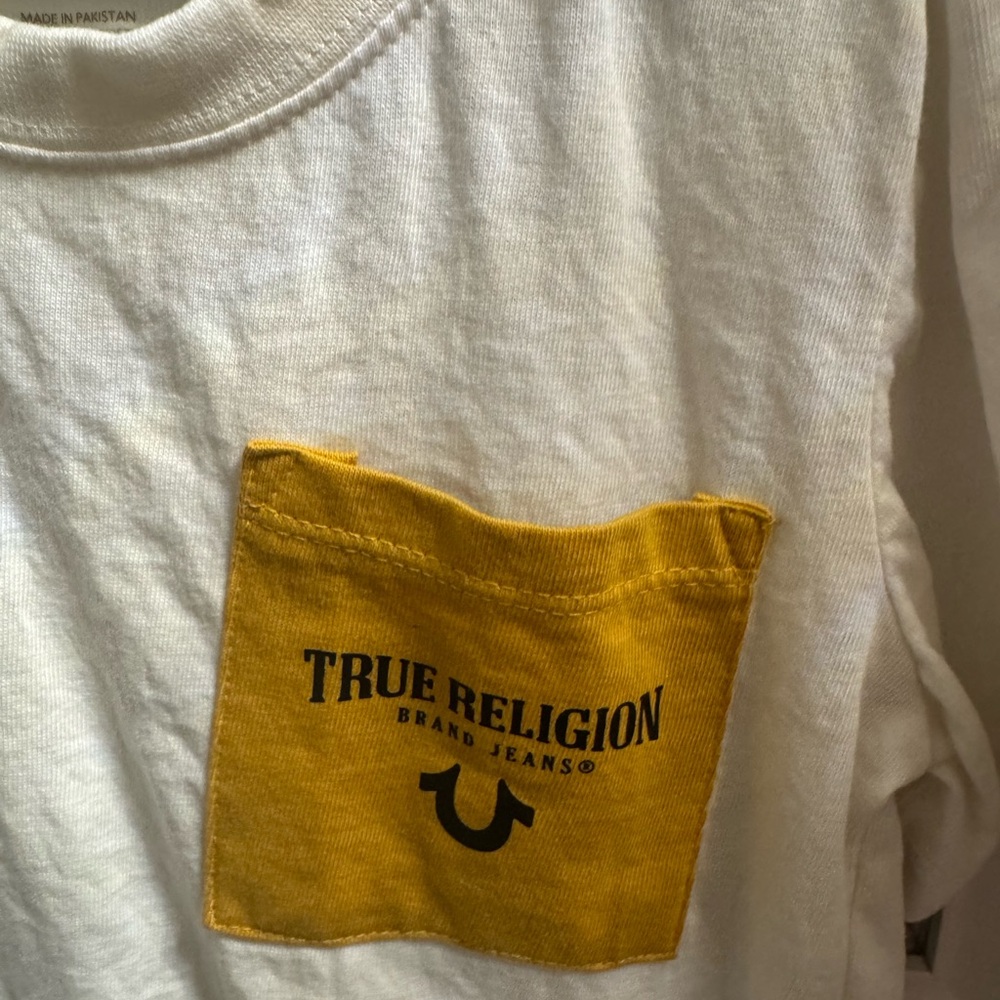True Religion Kids' Mustard and White Tees - Picture 7 of 8